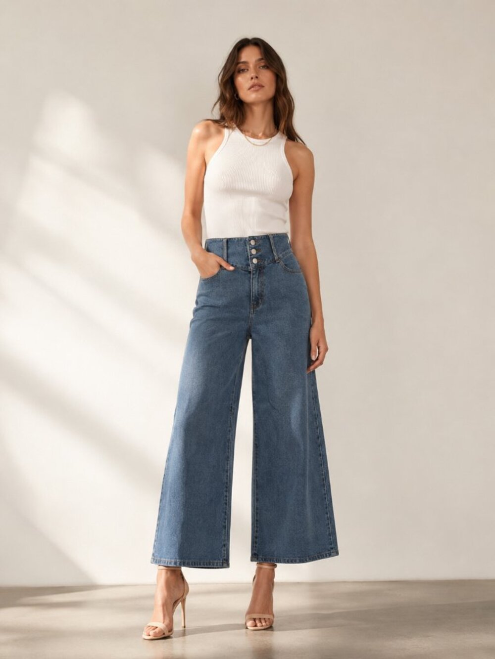 C/MEO Collective Lifetime Wide Leg Jeans NEW NWT